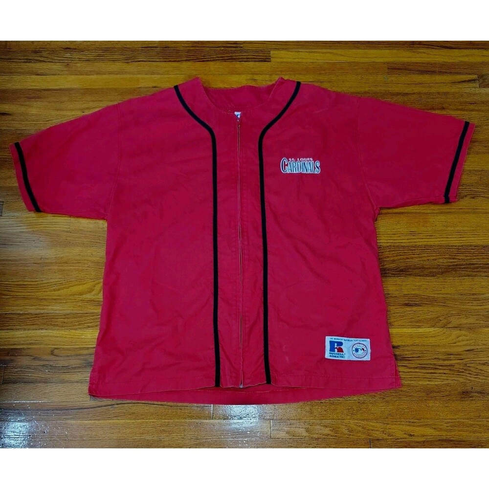 Vintage Russell Athletic St Louis Cardinals Full Zip Jersey Men’s Size L